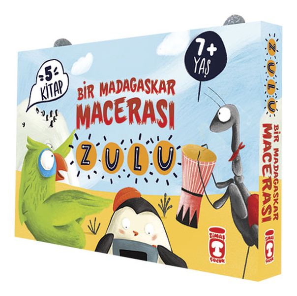 Zulu ile Bir Madagaskar Macerası - Set (5 Kitap Takım)-zoom-