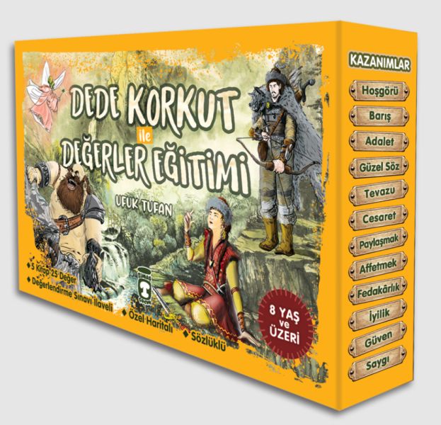 Dede Korkut İle Değerler Eğitimi Seti (5 Kitap)-zoom-