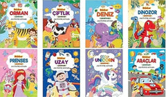 Sticker Aktivite Kitabı 50 Sticker (6 Kitap)