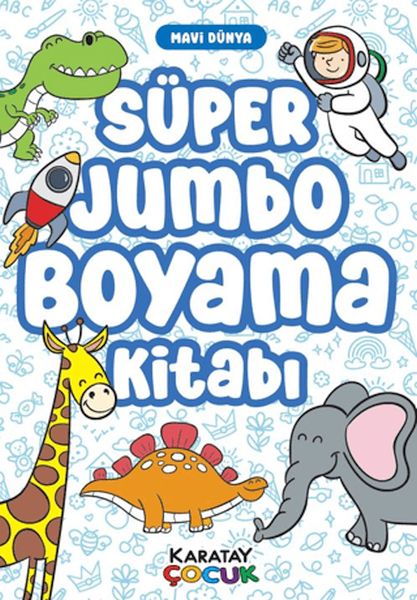 Süper Jumbo Boyama Kitabı - Mavi Dünya