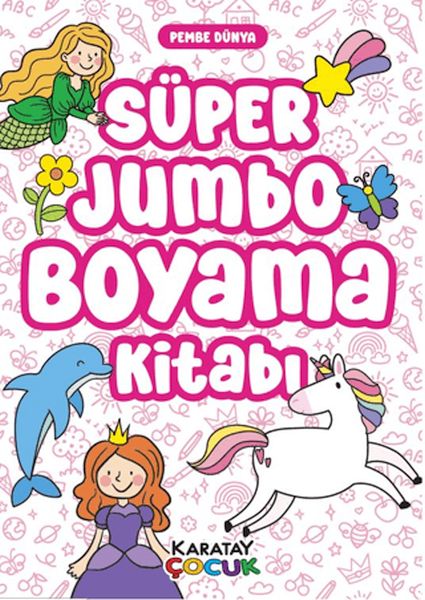 Süper Jumbo Boyama Kitabı - Pembe Dünya-zoom-
