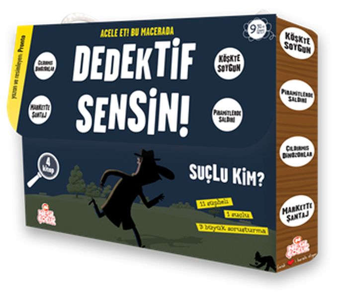Dedektif Sensin (4 Kitap Set)-zoom-