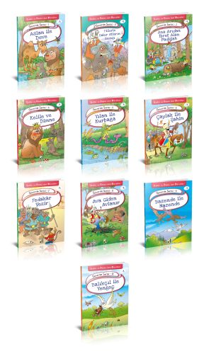 Kelile ve Dimne'den Masallar - Güvercin Serisi (10 Kitap Takım)-zoom-