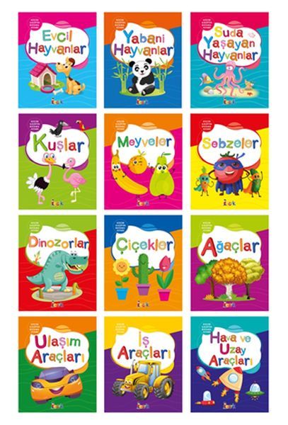 Küçük Kaşifin Boyama Kitabı (12 Kitap Takım)-zoom-