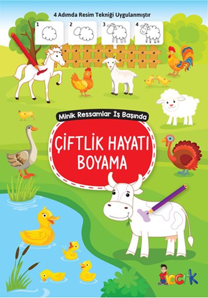 Çiftlik Hayatı Boyama - Minik Ressamlar İş Başında-zoom-
