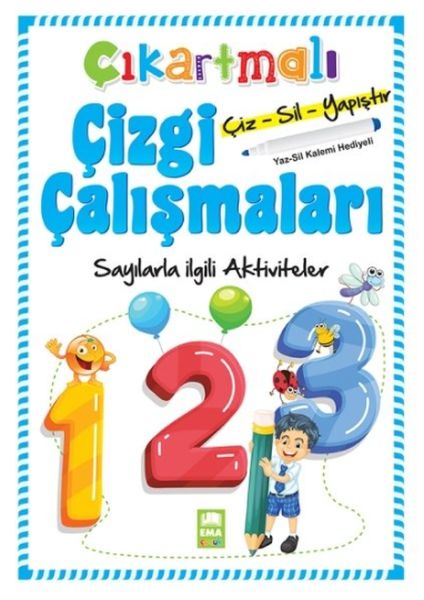 Çıkartmalı Çizgi Çalışmaları-Sayılarla ilgili Aktiviteler-zoom-