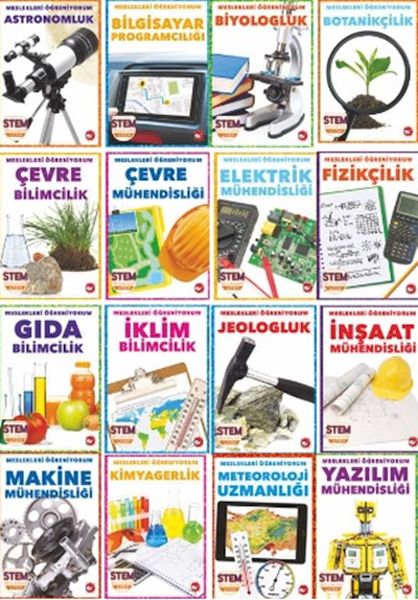 Meslekleri Öğreniyorum Set - 16 Kitap-zoom-