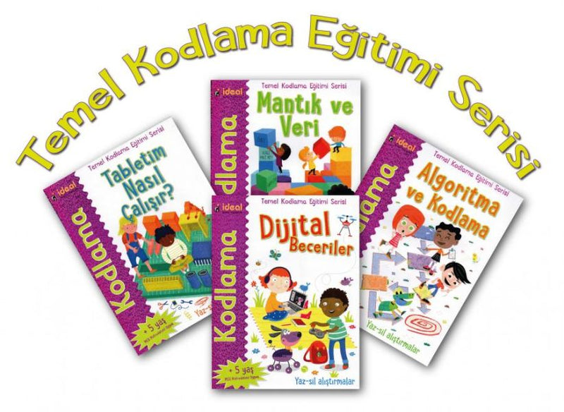 Kodlama-Temel Kodlama Eğitimi Serisi 4 Kitap-zoom-