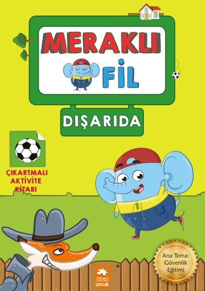 Meraklı Fil-Dışarıda-Çıkartmalı Aktivite Kitabı-zoom-