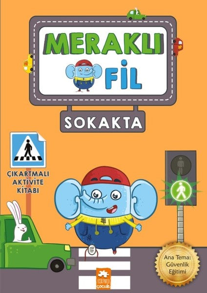 Meraklı Fil-Sokakta-Çıkartmalı Aktivite Kitabı-zoom-