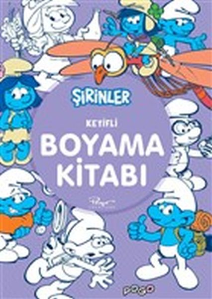Keyifli Boyama Kitabı - Şirinler-zoom-