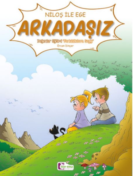 Niloş İle Ege - Arkadaşız 35*50 Kuşe Kağıt -Renkli Hikaye-zoom-