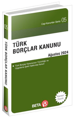 Türk Borçlar Kanunu - Eylül 2024