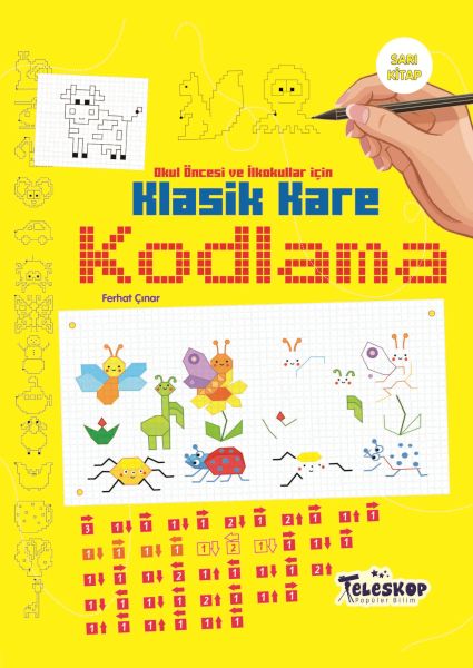 Klasik Kare Kodlama Sarı Kitap-zoom-