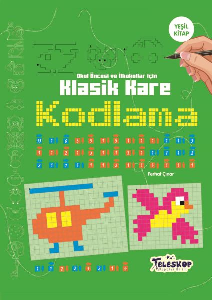 Klasik Kare Kodlama Yeşil Kitap-zoom-