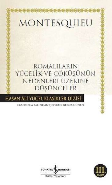 Romalıların Yücelik ve Çöküşünün Nedenleri Üzerine Düşünceler - Hasan Ali Yücel Klasikleri-zoom-