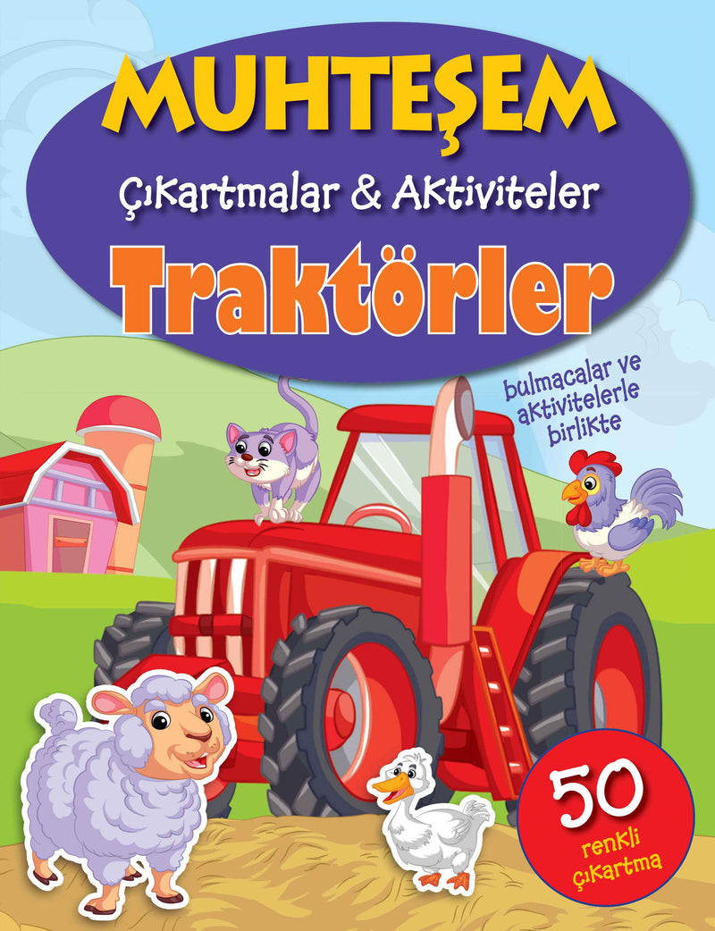 Muhteşem Çıkartmalar ve Aktiviteler - Traktörler-zoom-