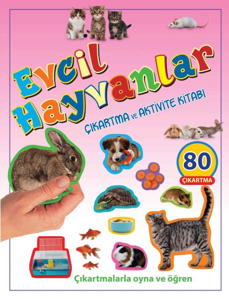 Evcil Hayvanlar - Çıkartma ve Aktivite Kitabı