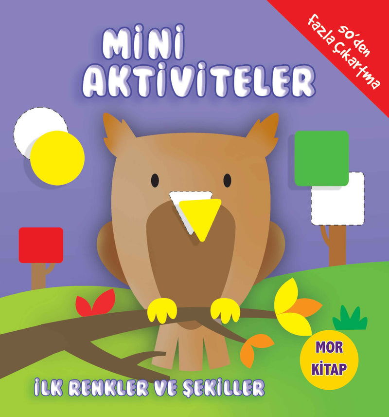 Mini Aktiviteler - İlk Renkler ve Şekiller (Mor Kitap)-zoom-