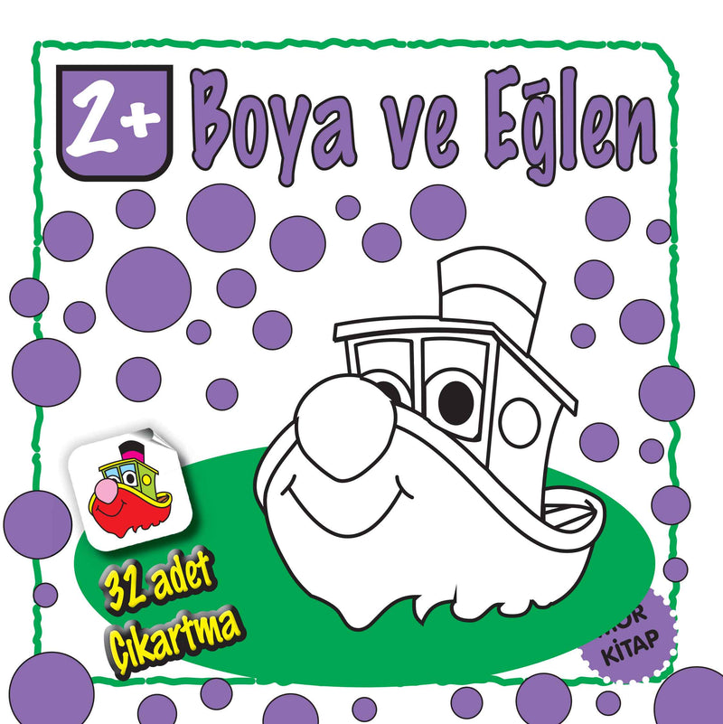 Boya ve Eğlen Mor Kitap-zoom-