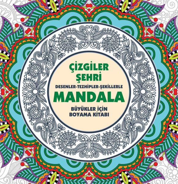 Çizgiler Şehri - Mandala (Büyükler İçin Boyama)