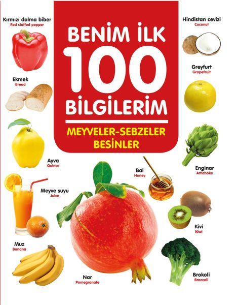Meyveler-Sebzeler-Besinler - Benim İlk 100 Bilgilerim-zoom-
