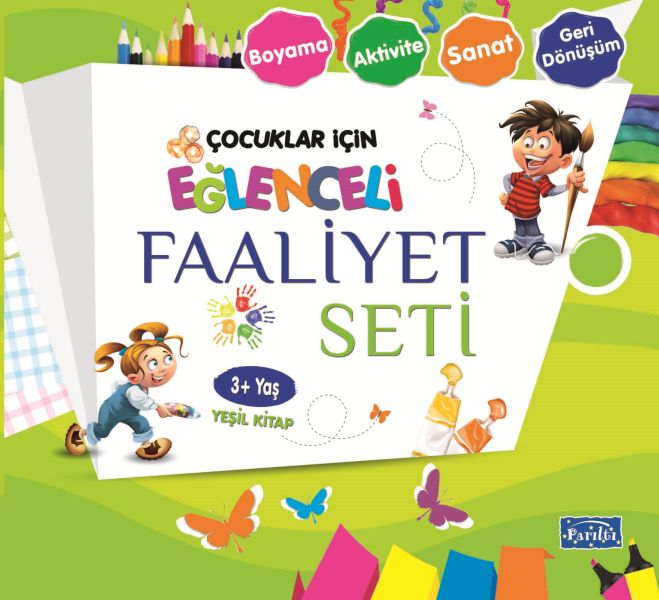 Eğlenceli Faaliyet Seti - Yeşil Kitap - 3+ Yaş-zoom-