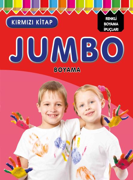 Jumbo Boyama Kırmızı Kitap-zoom-