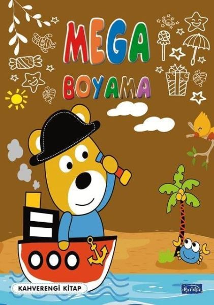 Mega Boyama Kahverengi Kitap-zoom-