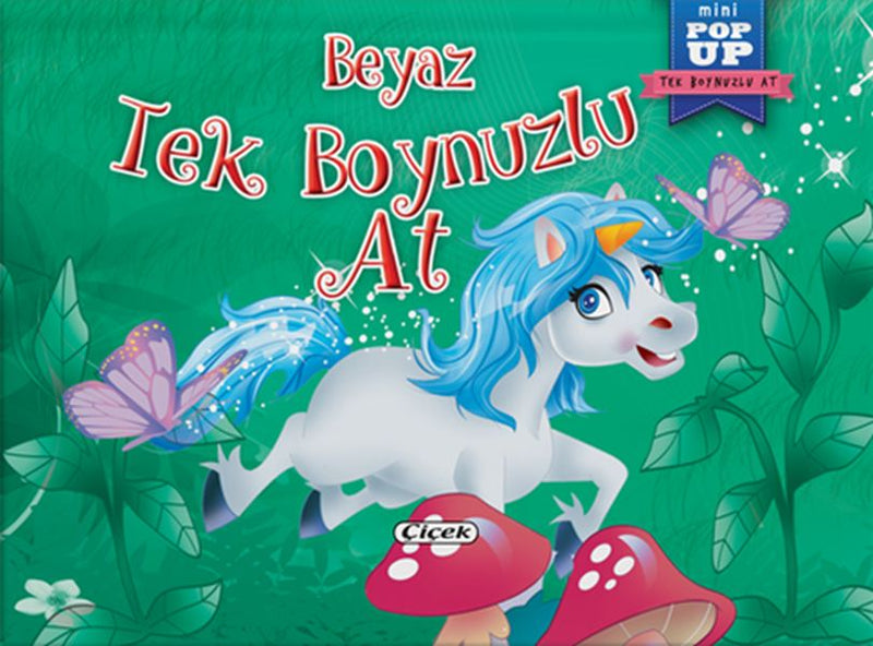 Pop-Up Mini Tek Boynuzlu At - Beyaz Tek Boynuzlu At-zoom-