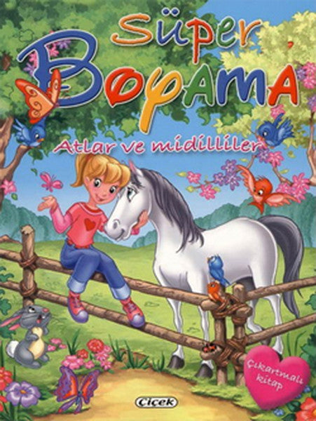 Süper Boyama  Atlar Ve Midilliler-zoom-