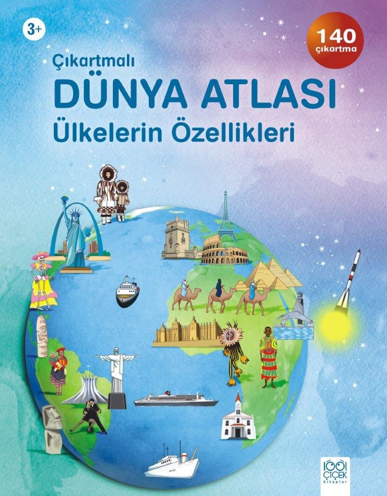 Çıkartmalı Dünya Atlası / Ülkelerin Özellikleri-zoom-