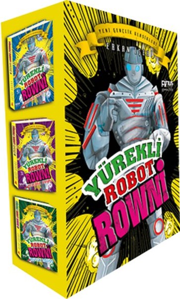 Yürekli Robot Rowni Seti - 3 Kitap Kutulu-zoom-