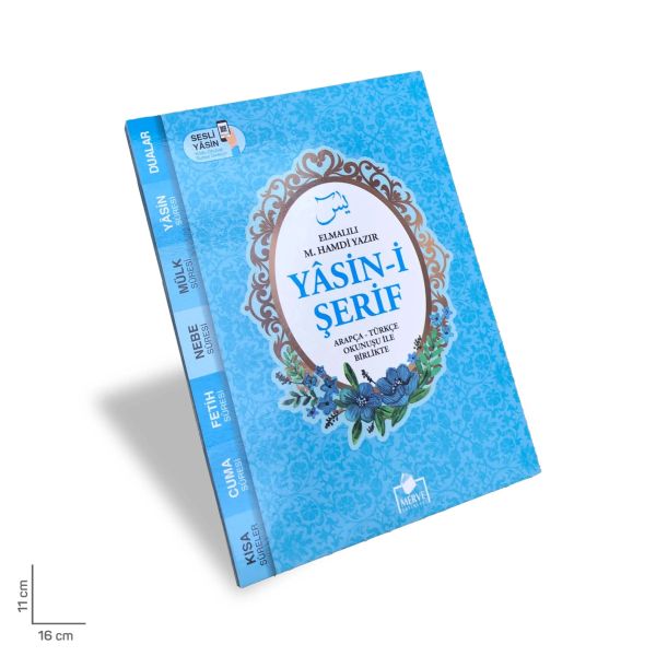 Yasin-i Şerif Arapça - Türkçe Okunuşu İle Birlikte - Mavi Kapak-zoom-