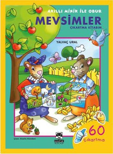 Akıllı Minik ile Obur / Mevsimler (Çıkartma Kitabım)-zoom-