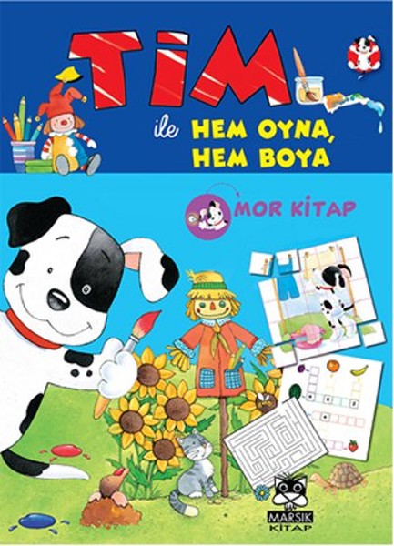 Tim ile  Hem Oyna Hem Boya (Mor Kitap)-zoom-