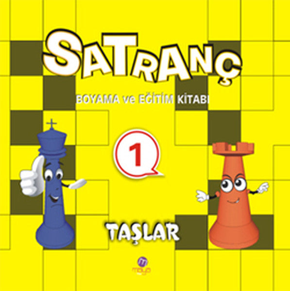 Satranç Boyama ve Eğitim Kitabı -1 / Taşlar-zoom-