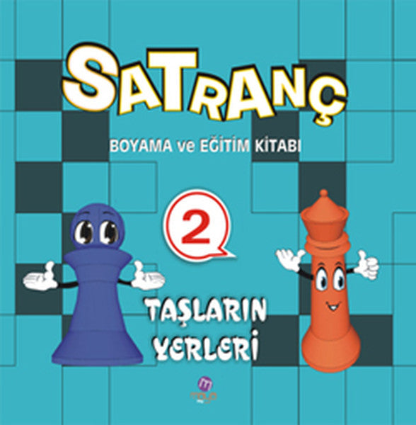 Satranç Boyama ve Eğitim Kitabı -2 / Taşların Yerleri-zoom-