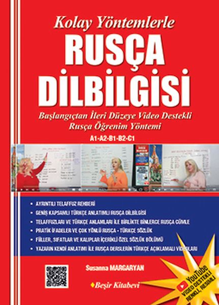 Kolay Yöntemlerle Rusça Dilbilgisi Renkli Resimli  Video destekli Karekodlu-zoom-