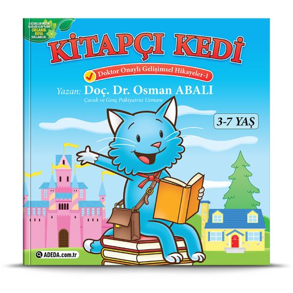 Kitapçı Kedi  (3-7 Yaş)-zoom-