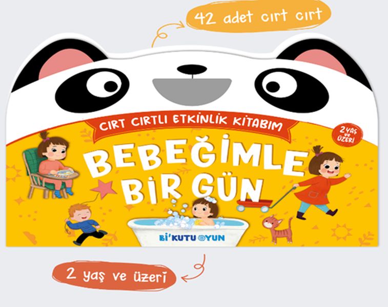 Bebeğimle Bir Gün - Cırt Cırtlı Etkinlik Kitabım (2+ Yaş)-zoom-