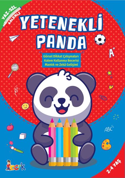 Yetenekli Panda - Yaz-Sil-Kalemli-zoom-