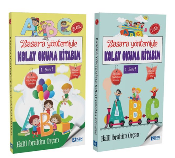 Basara Yöntemiyle Kolay Okuma Kitabım 1-2  Cilt  Set-zoom-