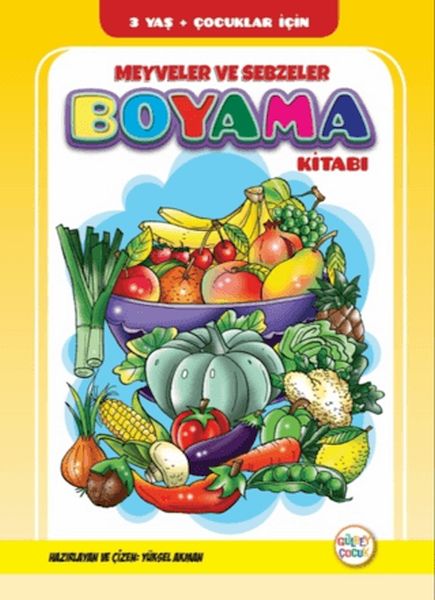 Meyveler ve Sebzeler Boyama Kitabı-zoom-