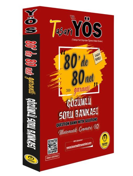 Tasarı YÖS 80'de 80 Net Garanti Çözümlü Soru Bankası-zoom-