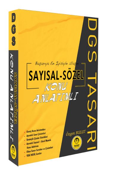 Tasarı DGS Sayısal Sözel Yetenek Konu Anlatımı Tek Kitap-zoom-
