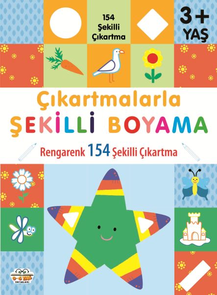Çıkartmalarla Şekilli Boyama 3 Yaş Üstü-zoom-