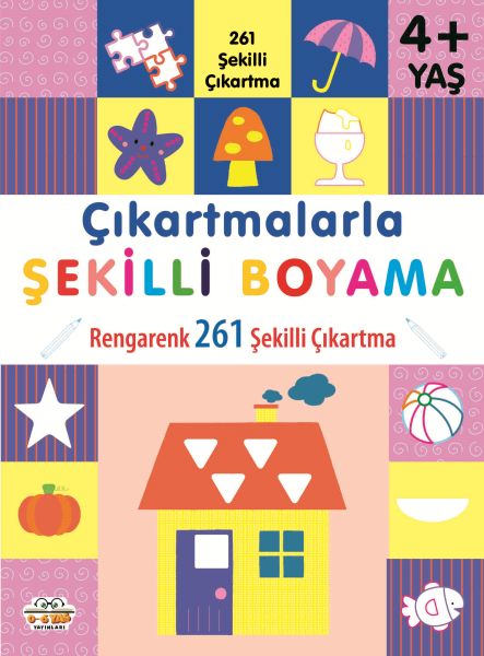 Çıkartmalarla Şekilli Boyama 4 Yaş Üstü-zoom-