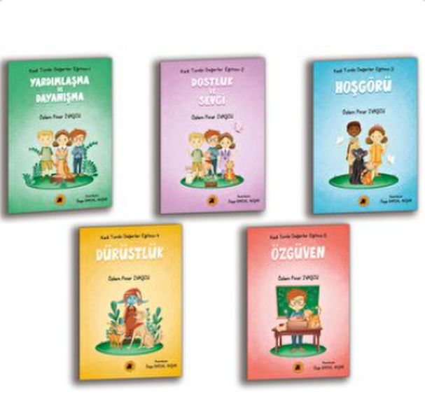Kedi Tombi Değerler Eğitimi Seti (5 Kitap)-zoom-