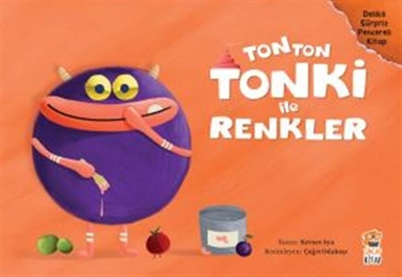 Tonton Tonki İle Renkler (Delikli Sürpriz Pencereli Kitap)-zoom-